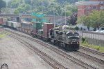 NS 9174 leads a container train through Altoona